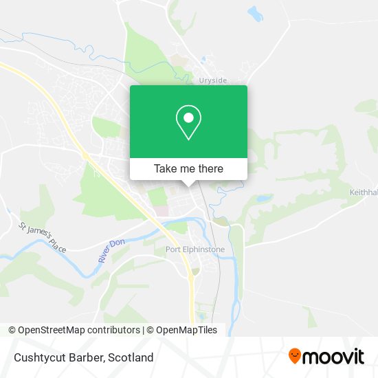 Cushtycut Barber map