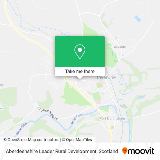 Aberdeenshire Leader Rural Development map