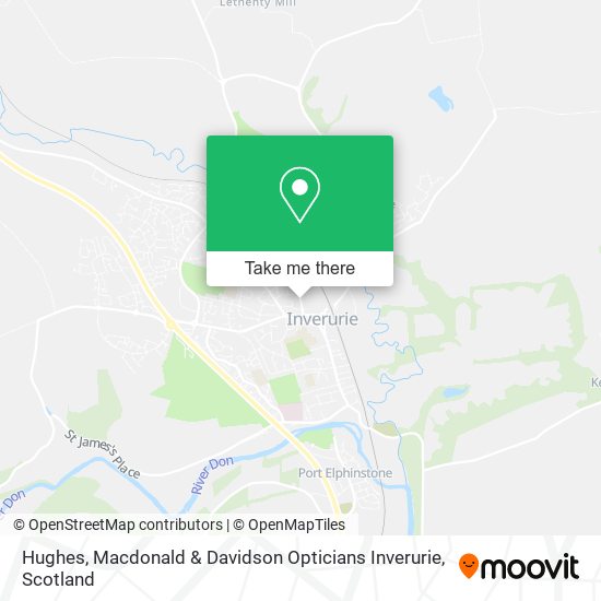 Hughes, Macdonald & Davidson Opticians Inverurie map