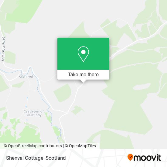 Shenval Cottage map