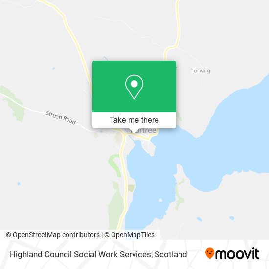 Highland Council Social Work Services map