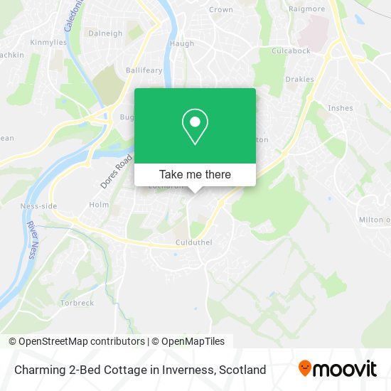 Charming 2-Bed Cottage in Inverness map