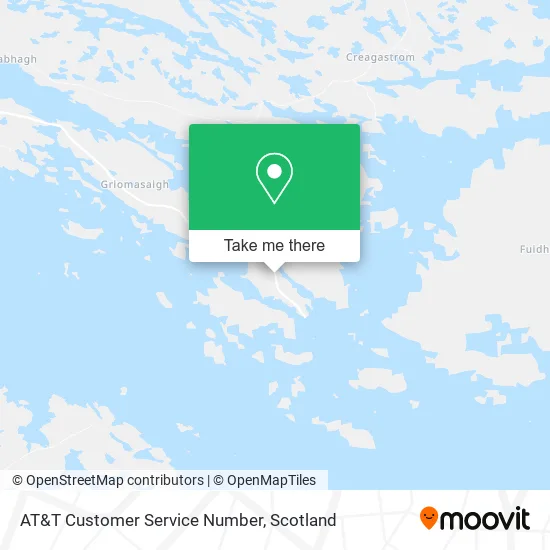 AT&T Customer Service Number map