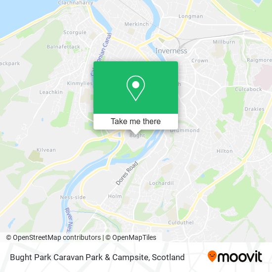 Bught Park Caravan Park & Campsite map