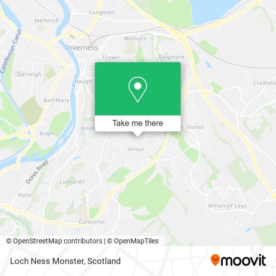 Loch Ness Monster map