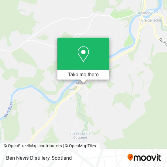 Ben Nevis Distillery map