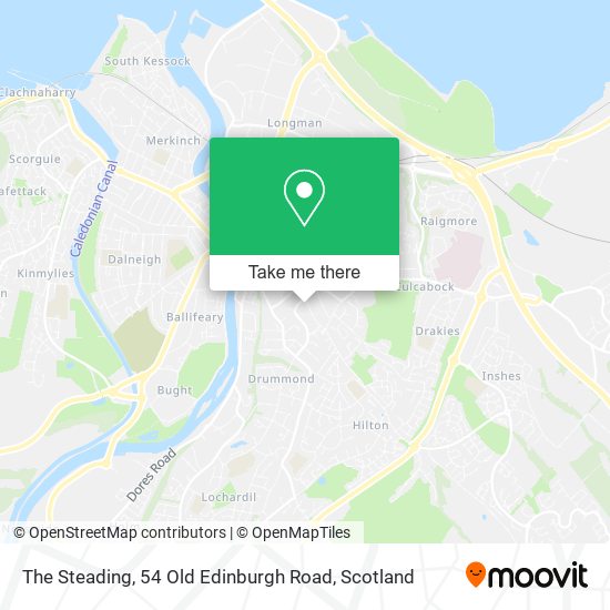 The Steading, 54 Old Edinburgh Road map