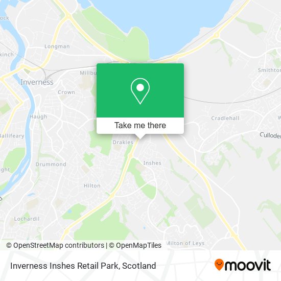 Inverness Inshes Retail Park map