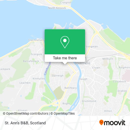 St. Ann's B&B map