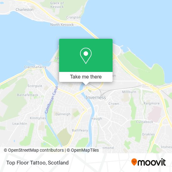 Top Floor Tattoo map