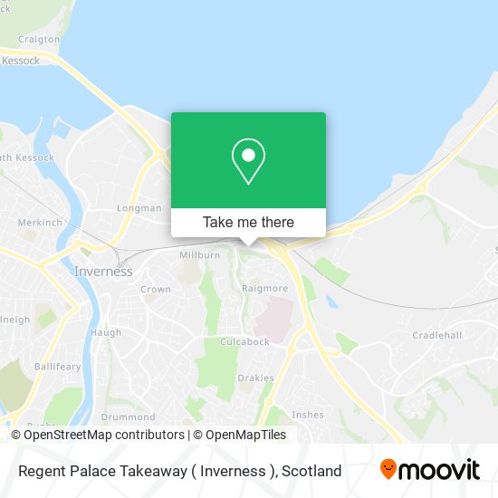 Regent Palace Takeaway ( Inverness ) map