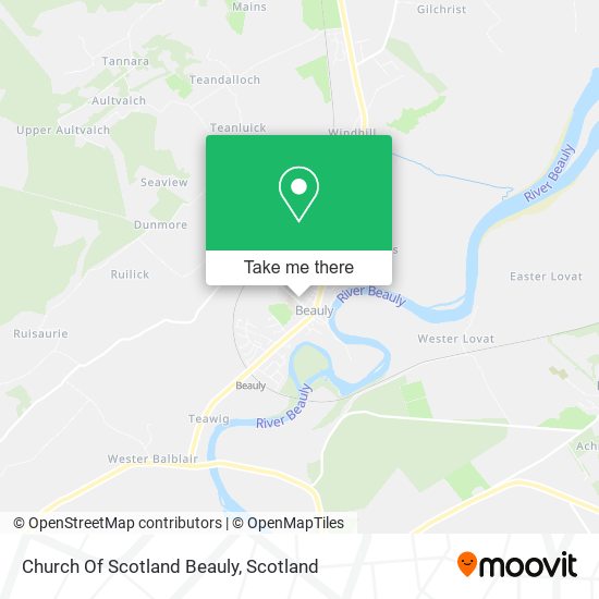 Church Of Scotland Beauly map