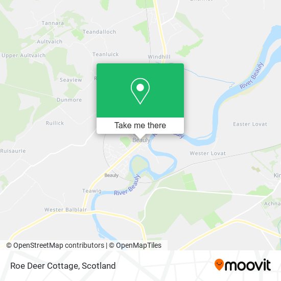 Roe Deer Cottage map
