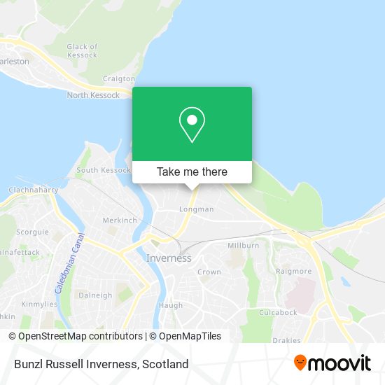 Bunzl Russell Inverness map