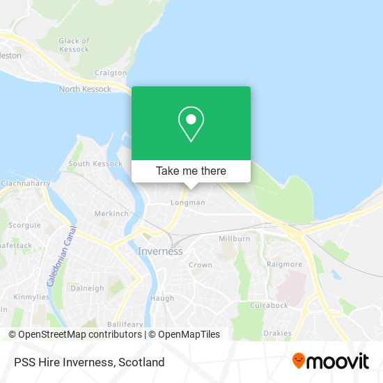 PSS Hire Inverness map