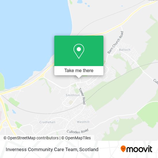 Inverness Community Care Team map