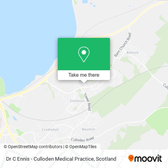 Dr C Ennis - Culloden Medical Practice map