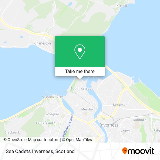 Sea Cadets Inverness map