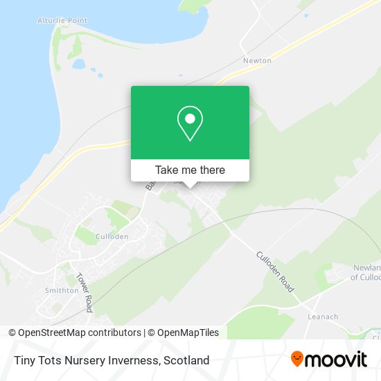 Tiny Tots Nursery Inverness map