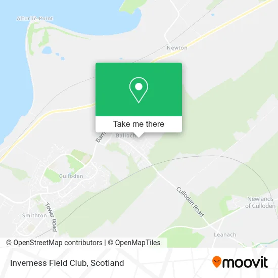 Inverness Field Club map