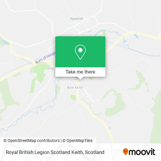 Royal British Legion Scotland Keith map