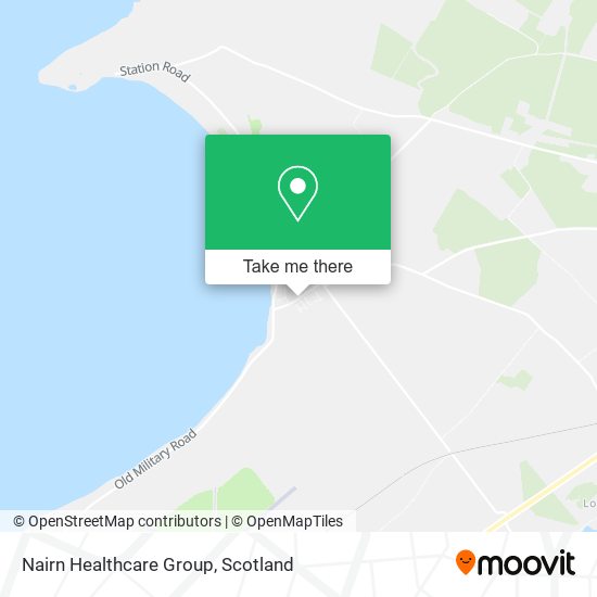 Nairn Healthcare Group map