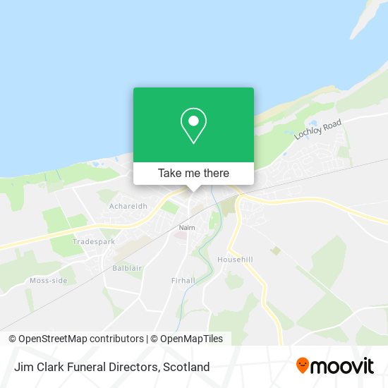 Jim Clark Funeral Directors map