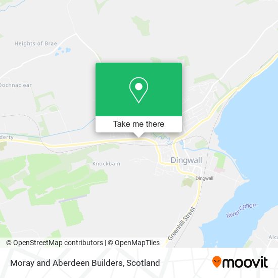 Moray and Aberdeen Builders map