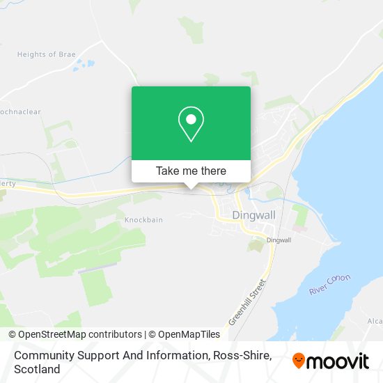 Community Support And Information, Ross-Shire map