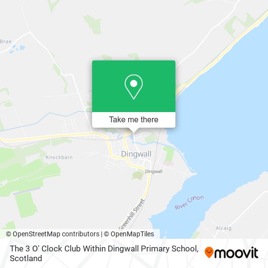 The 3 O' Clock Club Within Dingwall Primary School map
