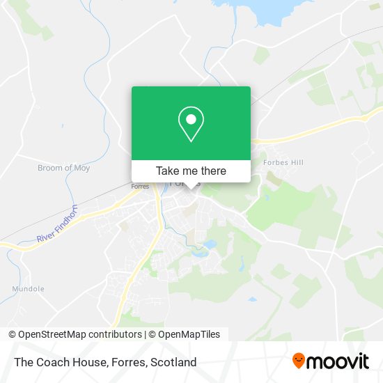 The Coach House, Forres map