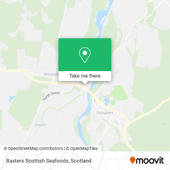 Baxters Scottish Seafoods map