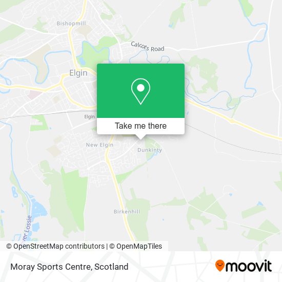 Moray Sports Centre map