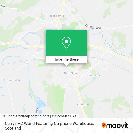 Currys PC World Featuring Carphone Warehouse map