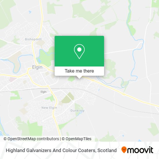 Highland Galvanizers And Colour Coaters map