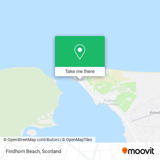 Findhorn Beach map