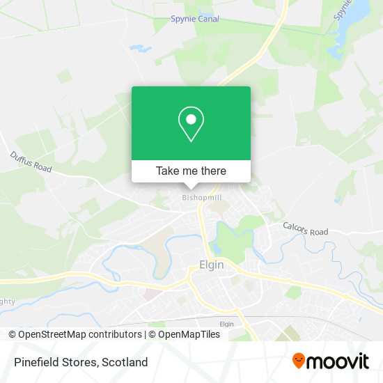 Pinefield Stores map
