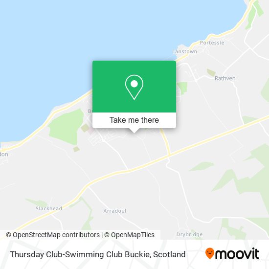 Thursday Club-Swimming Club Buckie map