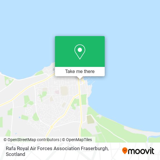 Rafa Royal Air Forces Association Fraserburgh map