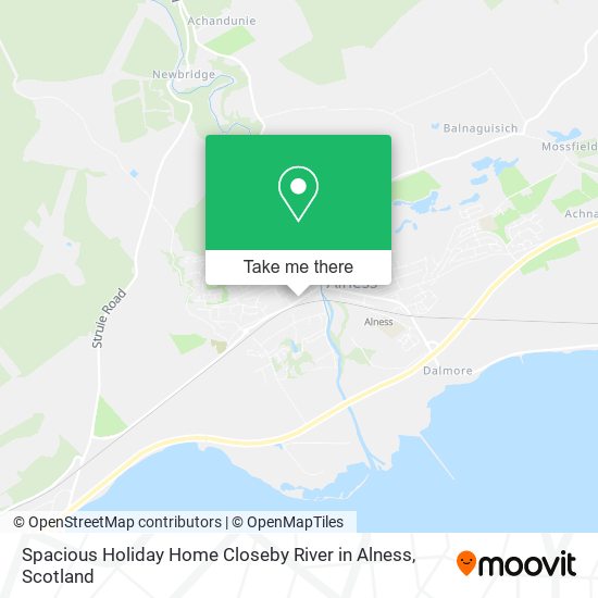 Spacious Holiday Home Closeby River in Alness map