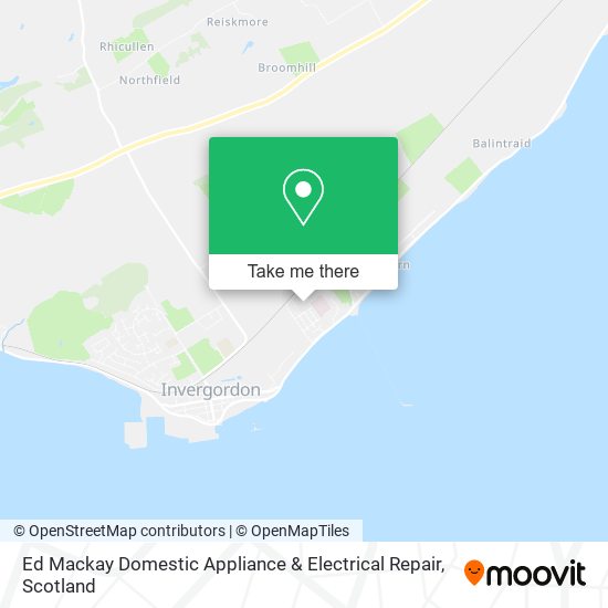 Ed Mackay Domestic Appliance & Electrical Repair map