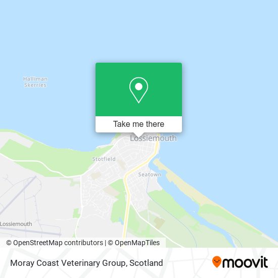 Moray Coast Veterinary Group map