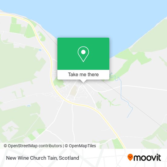 New Wine Church Tain map