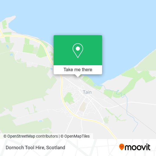 Dornoch Tool Hire map