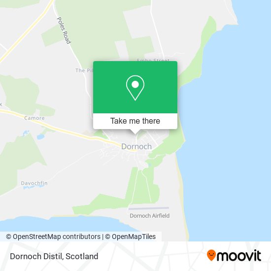 Dornoch Distil map