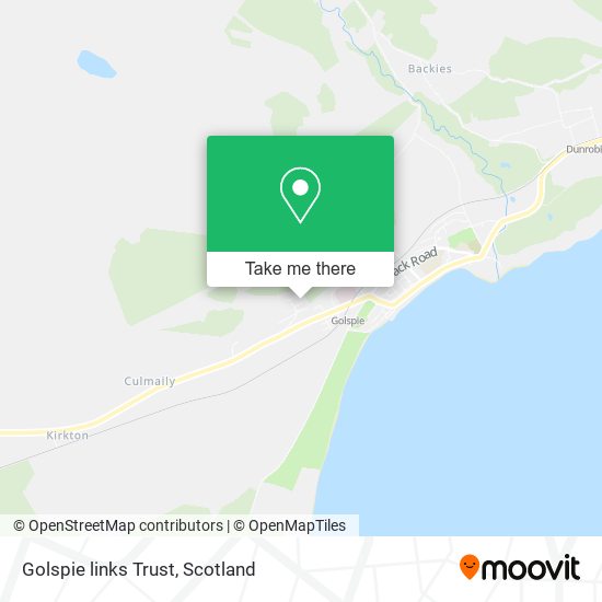 Golspie links Trust map