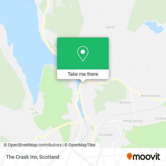 The Crask Inn map