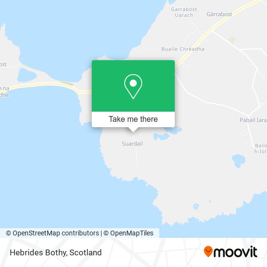 Hebrides Bothy map