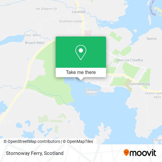 Stornoway Ferry map