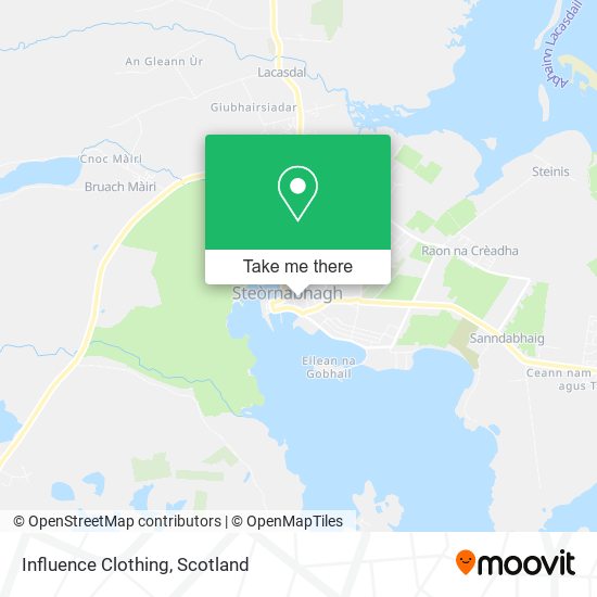 Influence Clothing map